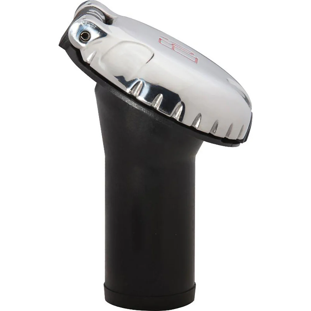 Attwood Deck Fill f/Carbon Canister System - Angled Body  Scalloped Stainless Steel Cap [99DFCCAS1S] - Fashionser