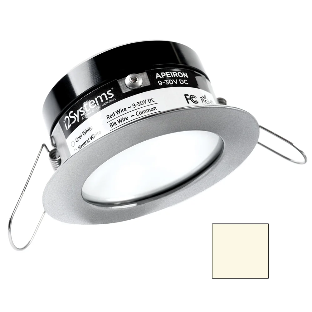 i2Systems Apeiron PRO A503 - 3W Spring Mount Light - Round - Neutral White - Brushed Nickel Finish [A503-41BBD] - Fashionser