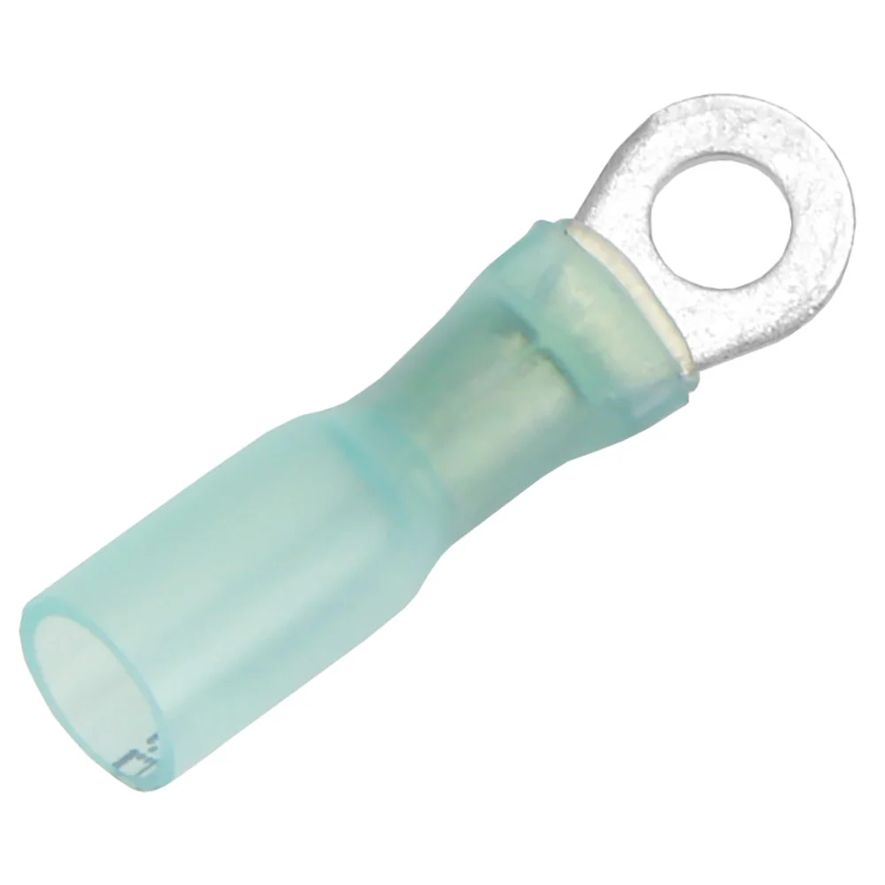 Pacer 16-14 AWG Heat Shrink Ring Terminal - #8 Stud Size - 100 Pack [TE14-8R-100] - Fashionser