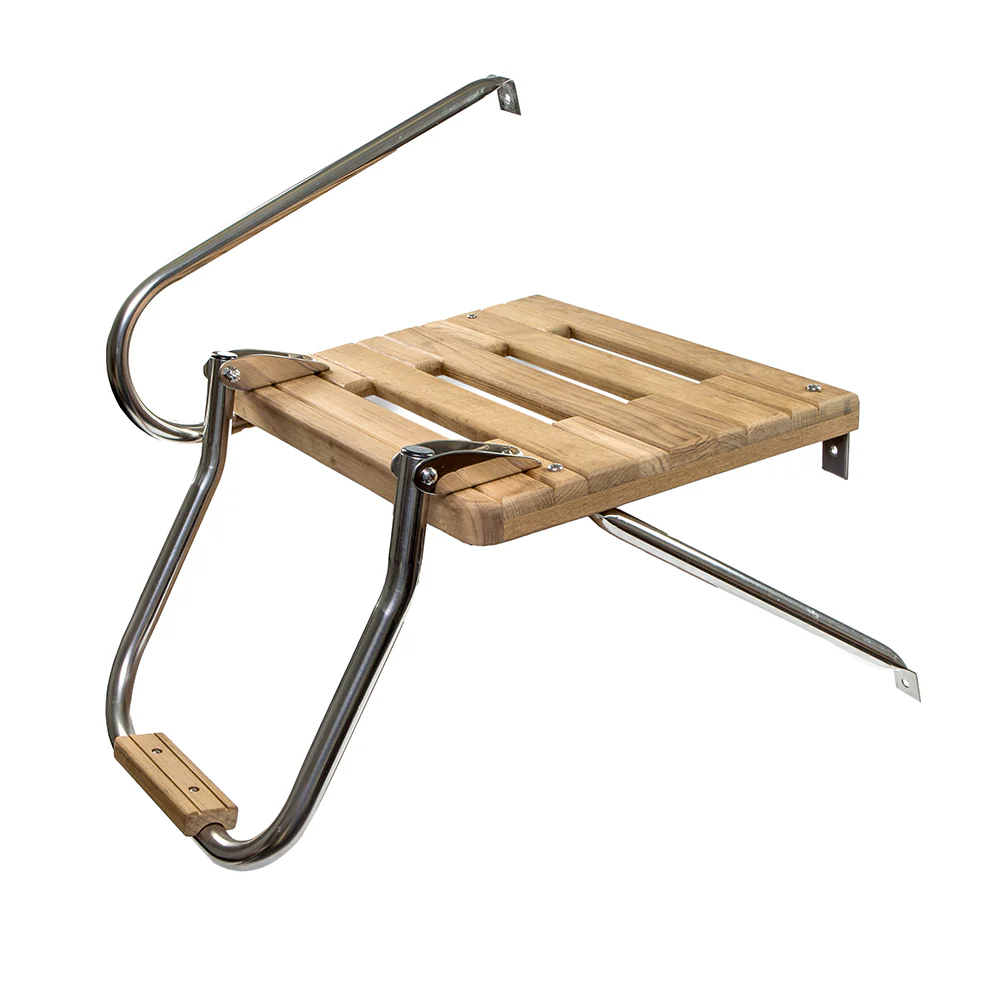 Whitecap Teak Swim Platform w/Ladder f/Outboard Motors [60902] - Fashionser