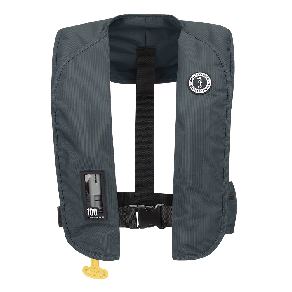 Mustang MIT 100 Convertible Inflatable PFD - Admiral Grey [MD2030-191-0-202] - Fashionser