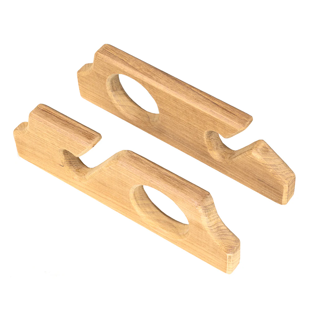 Whitecap Teak Two-Rod Storage Rack - Pair [60610] - Fashionser
