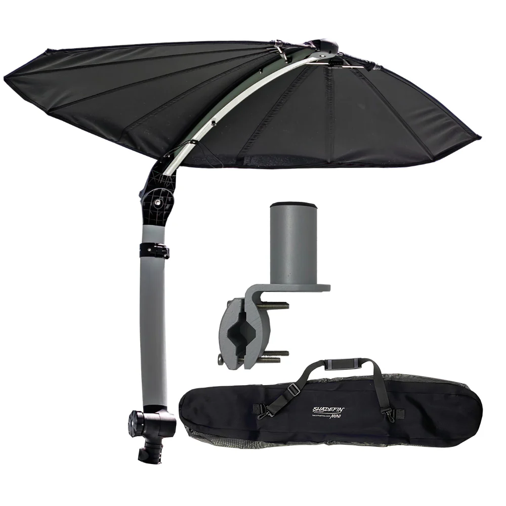 TACO ShadeFin Mini w/Black Fabric - Bag  Round Rail Mount Kit [T10-4000-17] - Fashionser