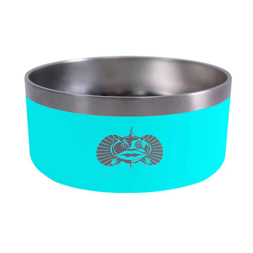 Toadfish Non-Tipping Dog Bowl - Teal [1051] - Fashionser