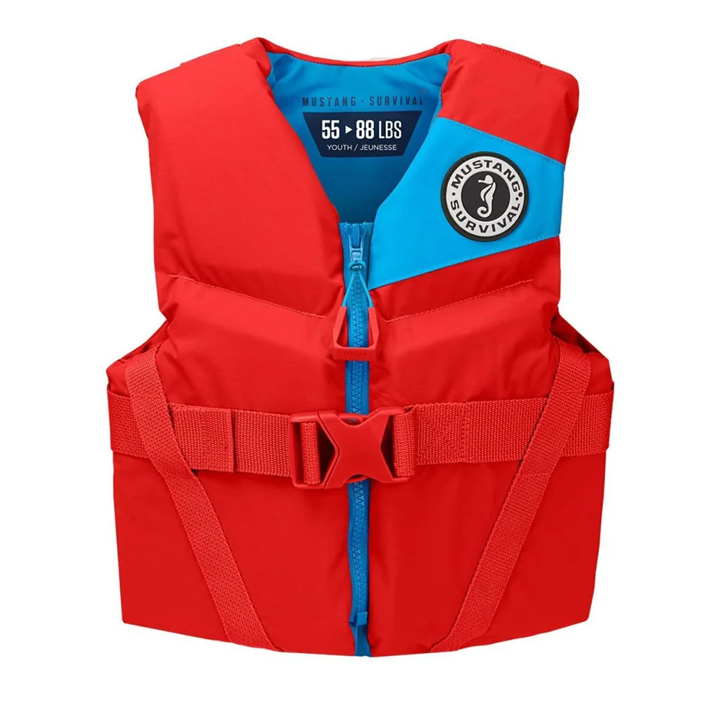 Mustang Youth REV Foam Life Vest - Imperial Red [MV357002-277-0] - Fashionser