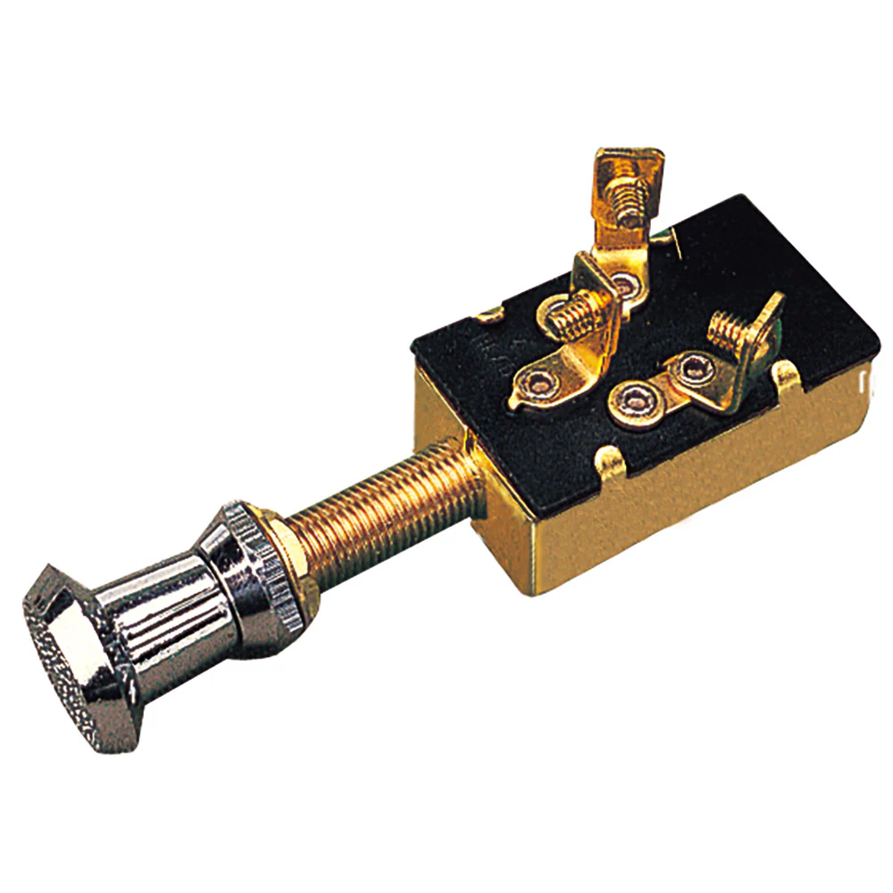 Sea-Dog 3 Position 1 Circuit Push-Pull Switch - Stamped Brass [420410-1] - Fashionser