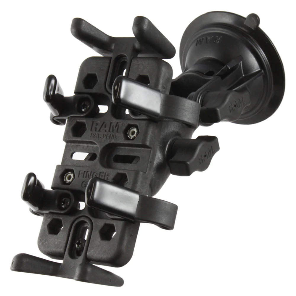 RAM Mount RAM Finger-Grip Universal Mount w/RAM Twist-Lock Suction Cup [RAP-B-104-224-UN4U] - Fashionser