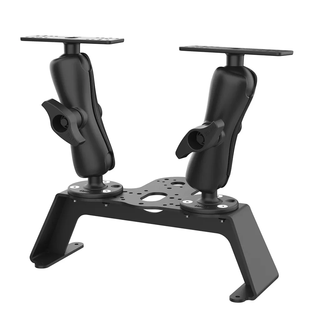 RAM Mount RAM Fishfinder Deck Kit w/Dual Marine Electronic Mount [RAM-FF1-D-115-2] - Fashionser