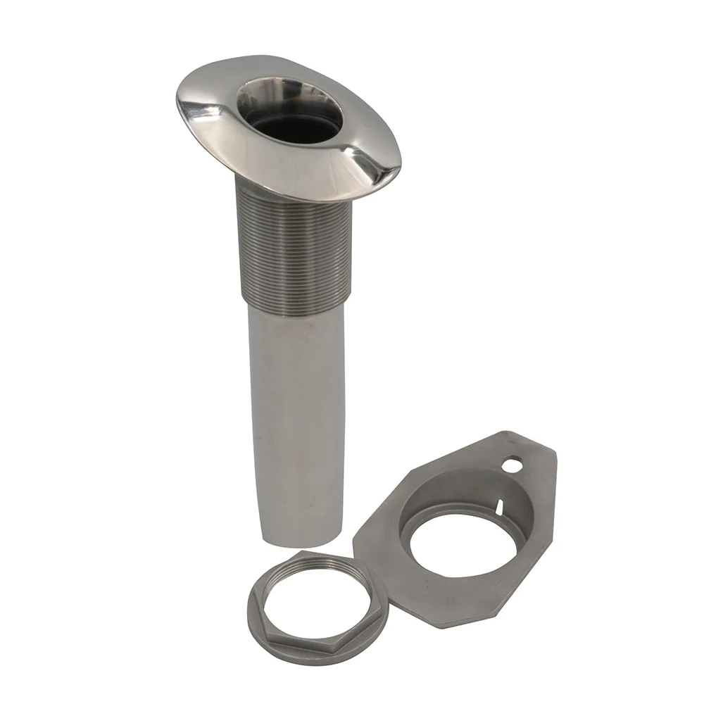 C.E. Smith Screwless Flush Mount Rod Holder - 15 Degree - Black Liner - No Logo [53677] - Fashionser