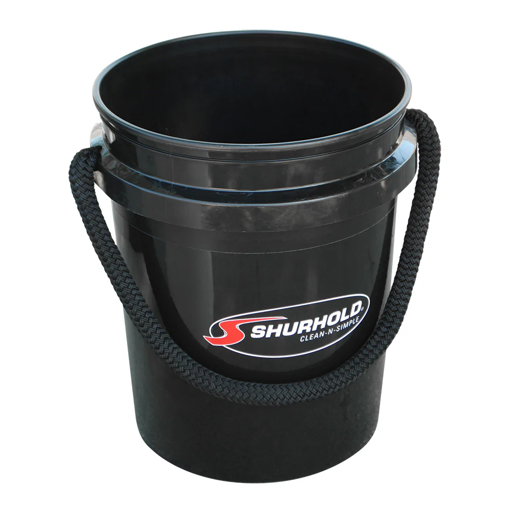 Shurhold Worlds Best Rope Handle Bucket - 5 Gallon - Black [2452] - Fashionser