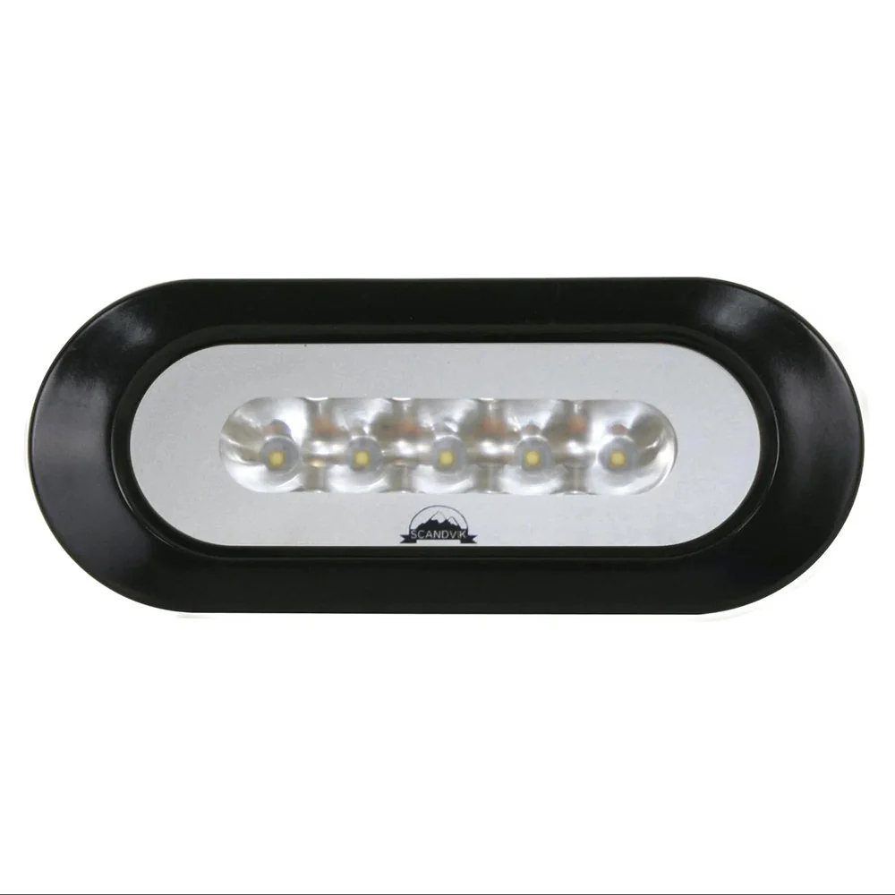 Scandvik Flush Mount Spreader Light - Black [41356P] - Fashionser
