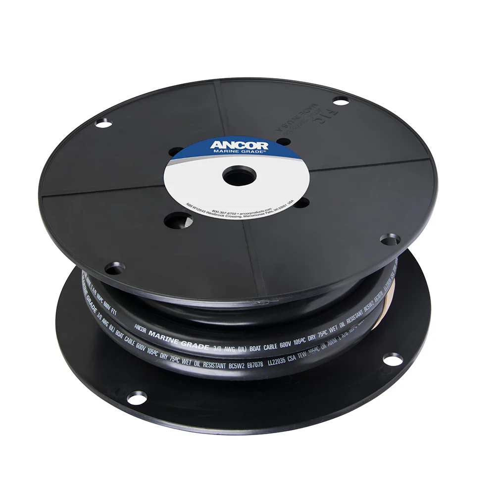 Ancor Tinned Copper Battery Cable, 3/0 AWG (81mm2) - Black - 50 [118005] - Fashionser