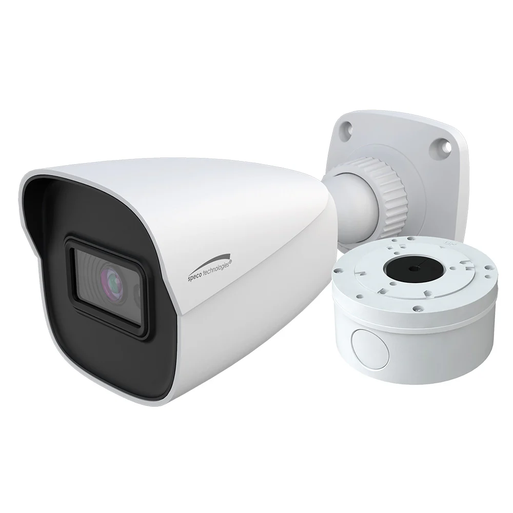 Speco 4MP H.265 AI Bullet IP IR Camera - 2.8mm Lens  Junction Box [O4B9] - Fashionser