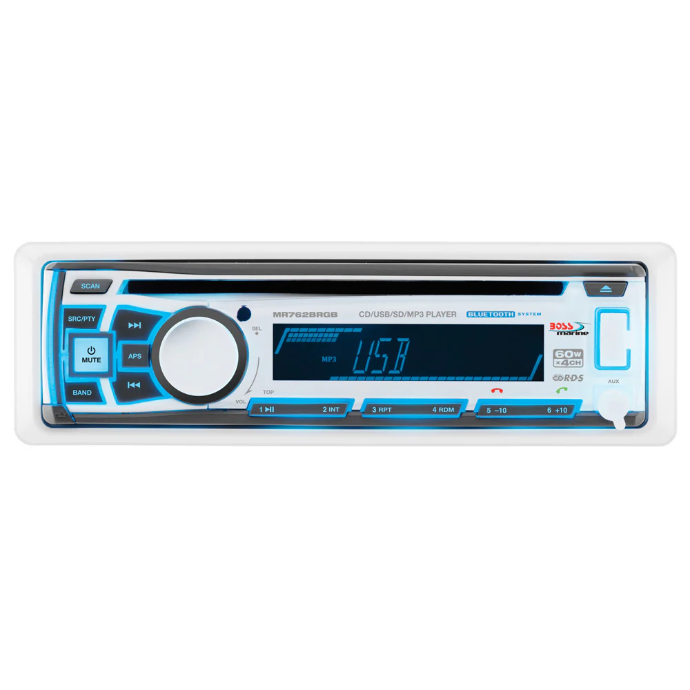Boss Audio MR762BRGB Marine Stereo w/AM/FM/CD/BT/USB [MR762BRGB] - Fashionser