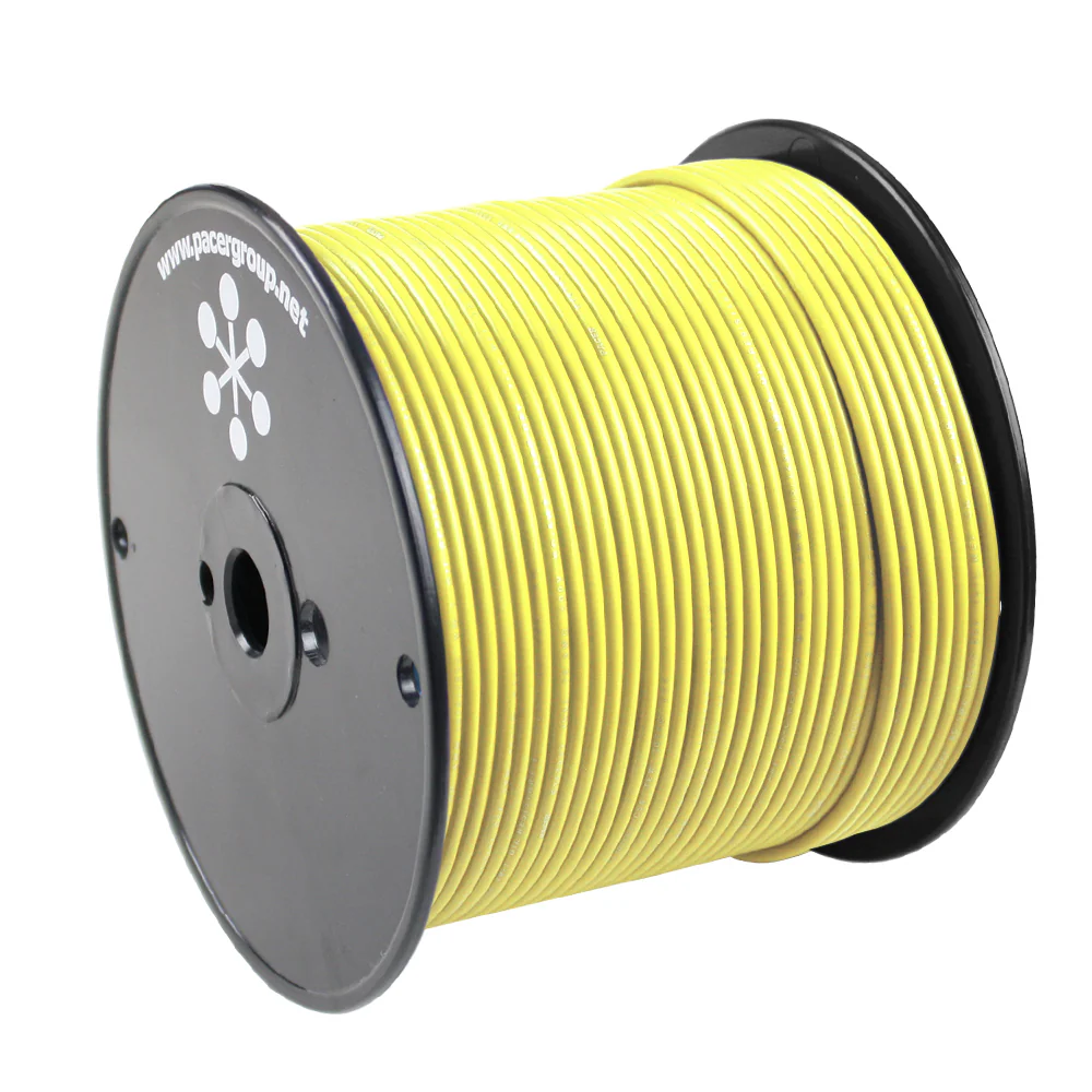 Pacer Yellow 18 AWG Primary Wire - 500 [WUL18YL-500] - Fashionser