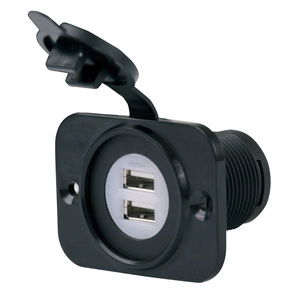 Marinco SeaLink Deluxe Dual USB Charger Receptacle [12VDUSB] - Fashionser