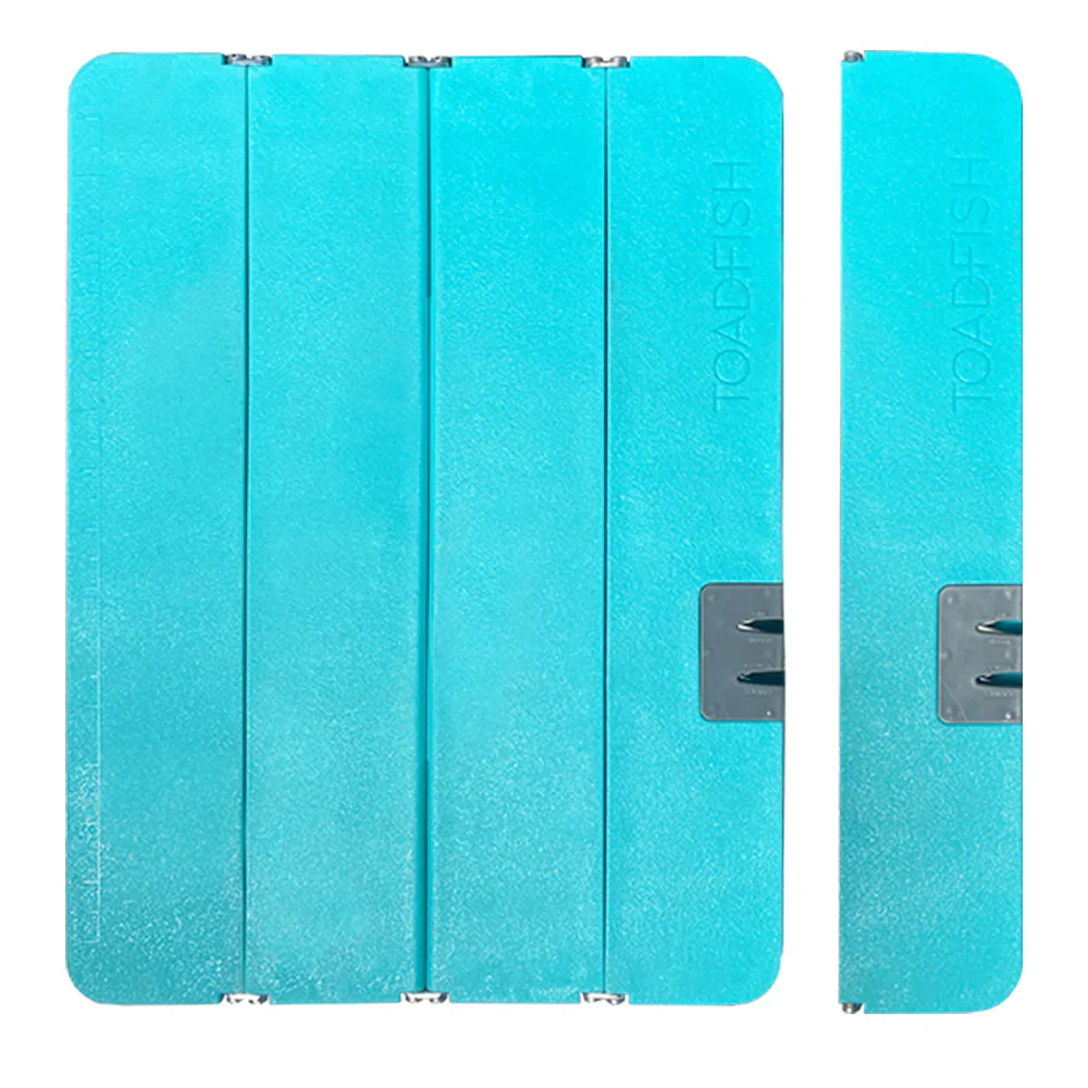 Toadfish XL Stowaway Folding Cutting Board w/Built-In Knife Sharpener - Teal [1086] - Fashionser