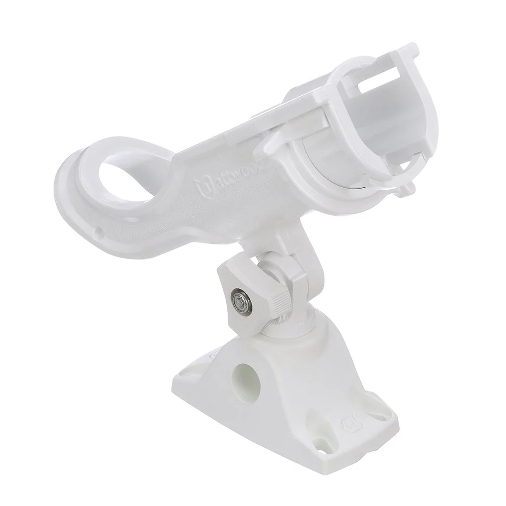 Attwood Heavy-Duty Adjustable Rod Holder w/Combo Mount - White [5009W4] - Fashionser