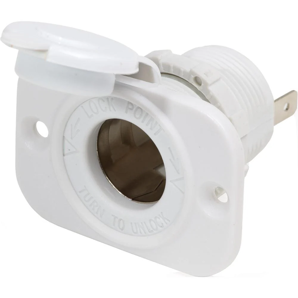 Blue Sea 12V Dash Socket - White [1011200] - Fashionser