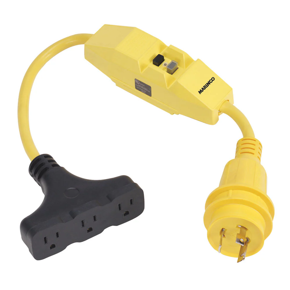 Marinco Dockside 30A to 15A Adapter with GFI [199128] - Fashionser