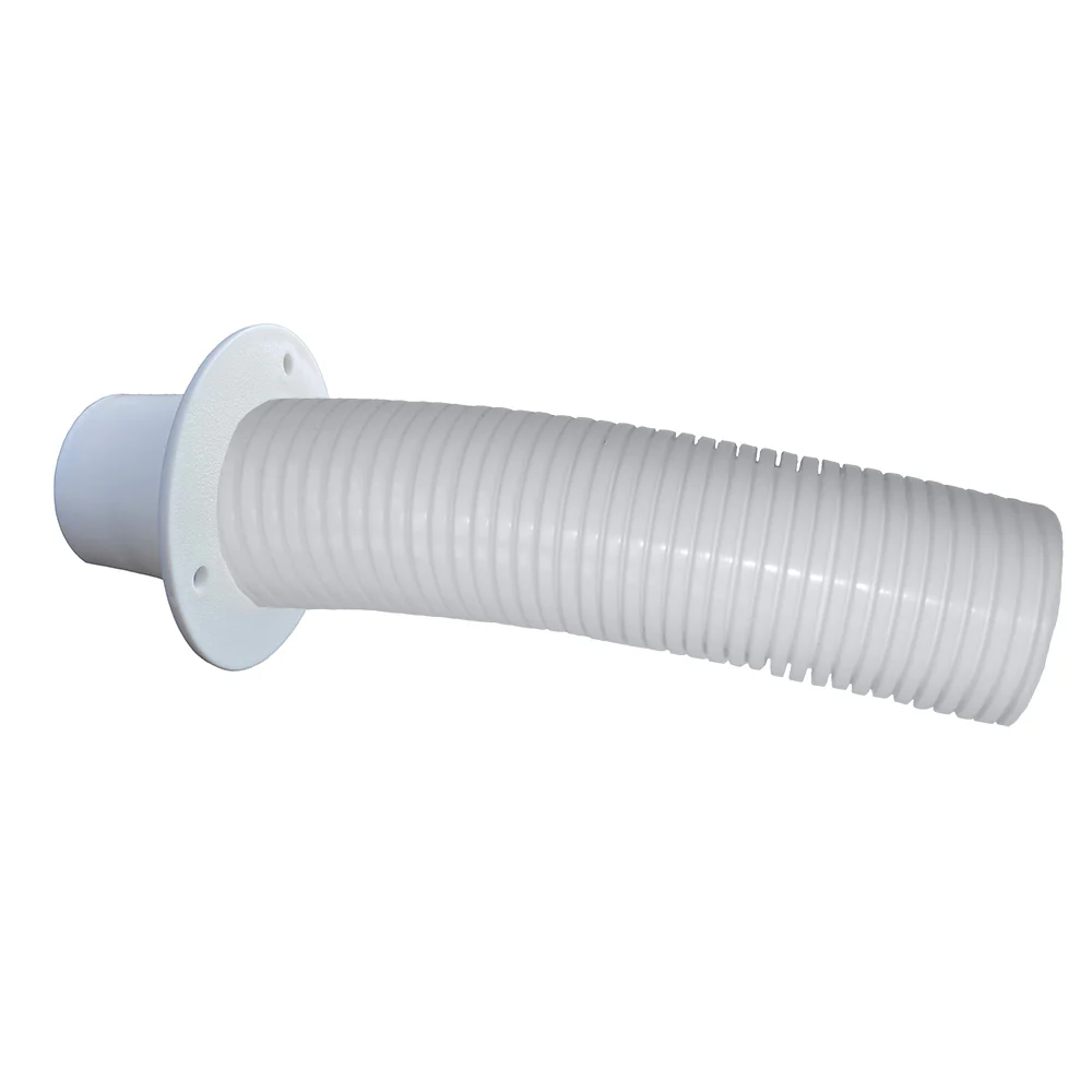 Trident Marine 4 White Stern Flex Hose w/Transom Flange [TFK-4W] - Fashionser