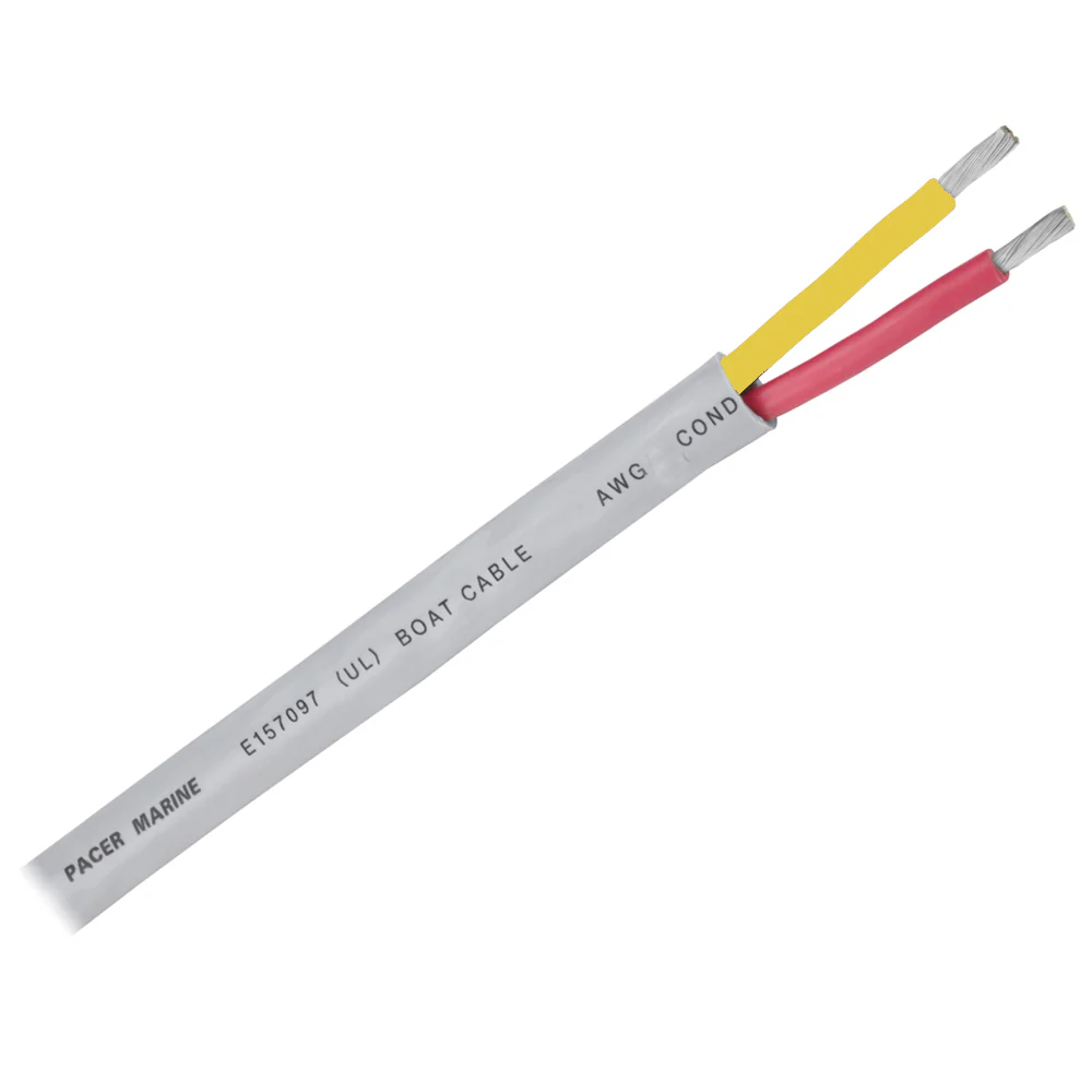Pacer 10/2 AWG Round Safety Duplex Cable - Red/Yellow - 500 [WR10/2RYW-500] - Fashionser