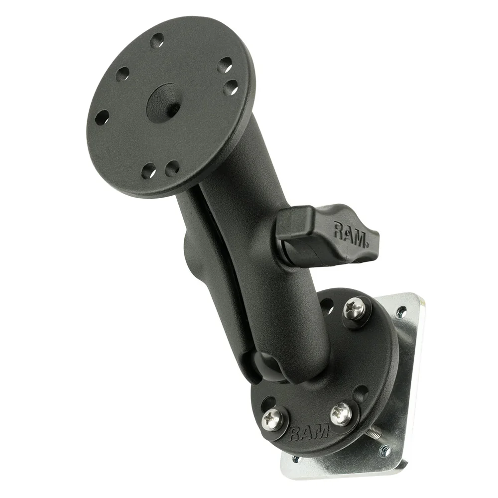 RAM Mount Double Ball Mount w/Backing Plate [RAM-B-101U-225B2] - Fashionser