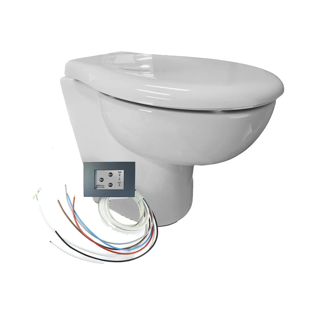 Albin Group Ultra Slim Premium Standard 12V Toilet [07-06-011] - Fashionser