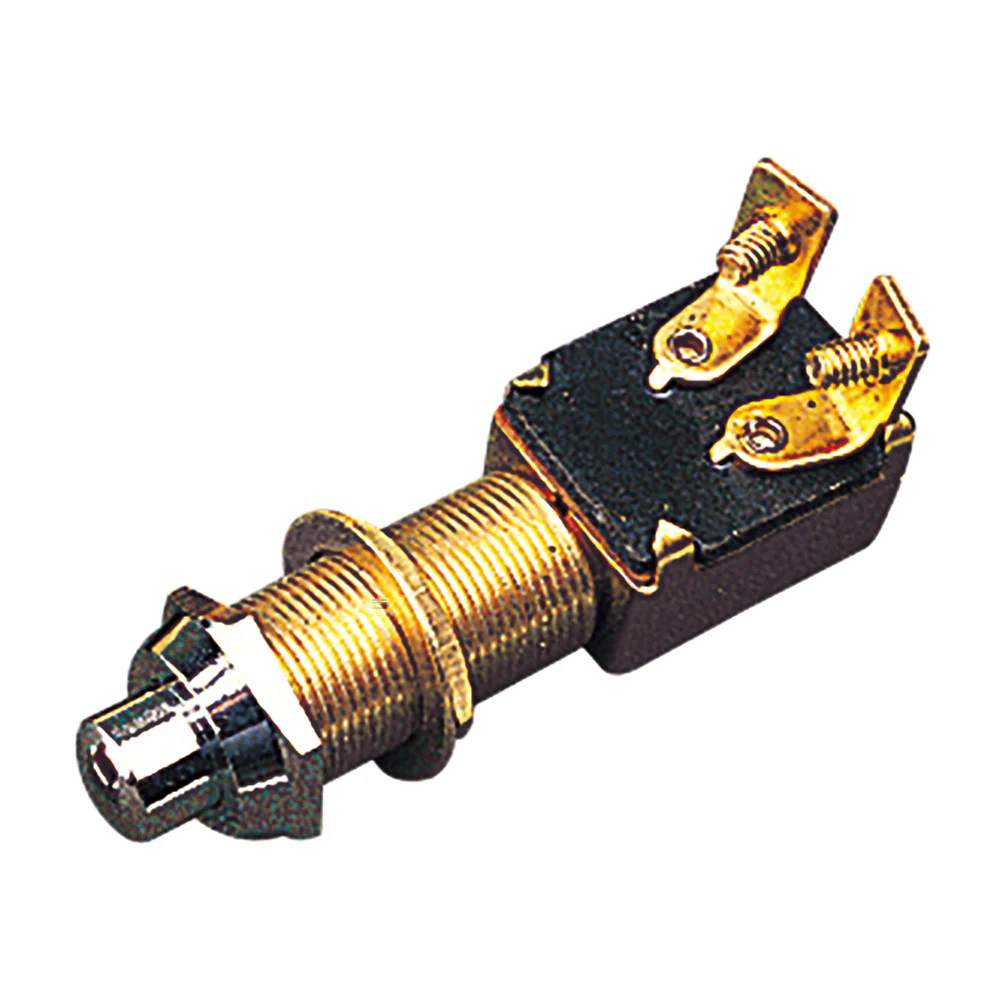 Sea-Dog Momentary Push Button Switch - Stamped Brass [420420-1] - Fashionser