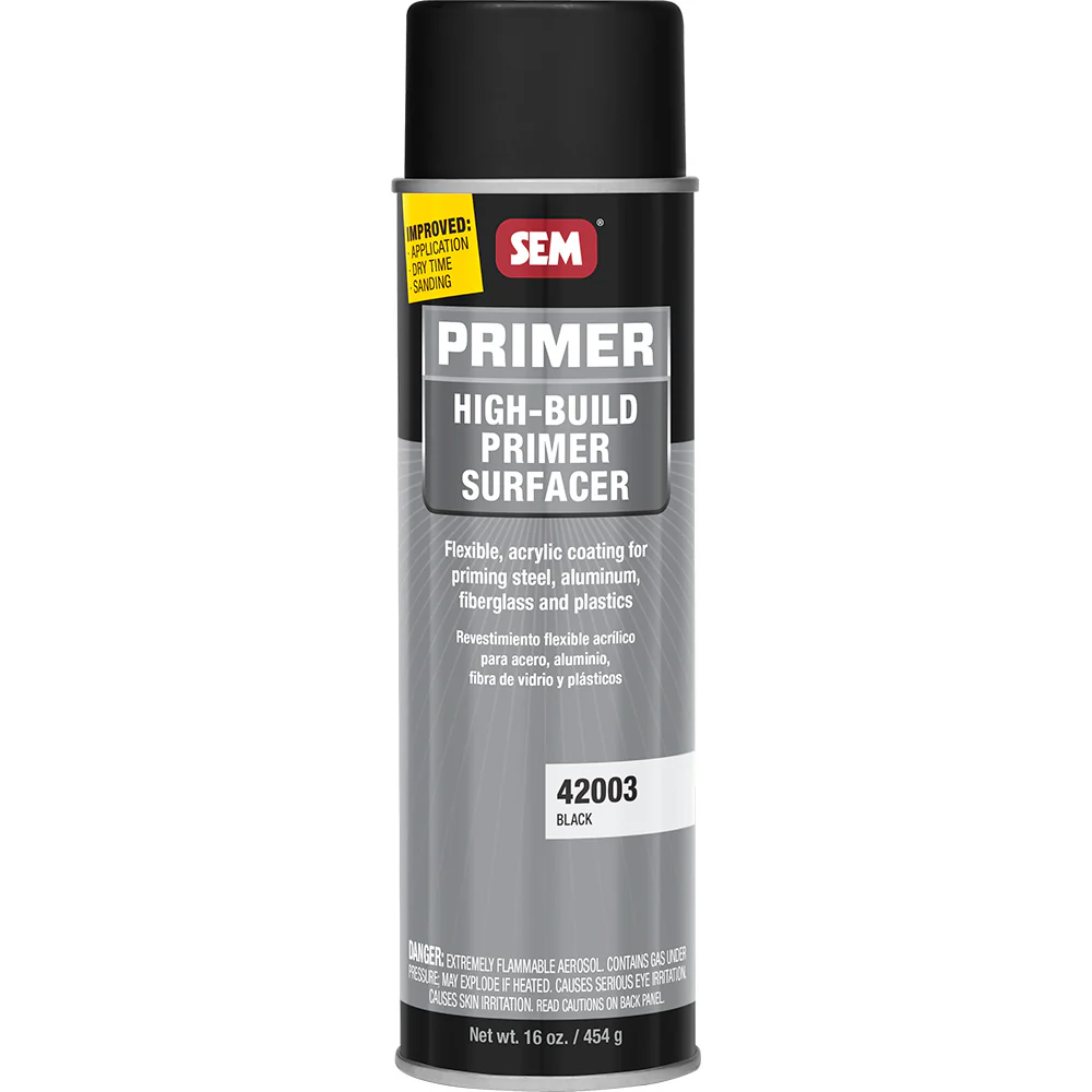 SEM High-Build Primer Surfacer - 20oz Aerosol Can - Black [42003] - Fashionser