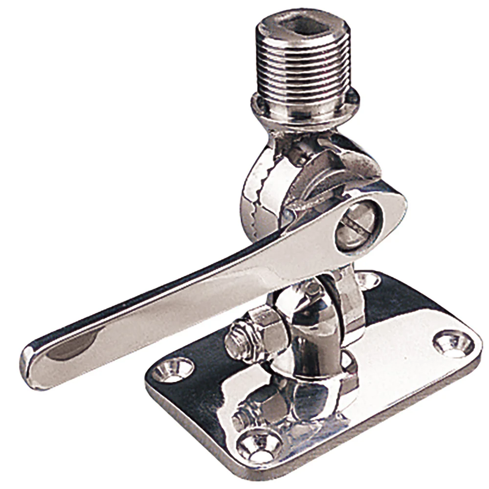 Sea-Dog Adjustable Antenna Base - Deck Mount - Investment Cast 316 Stainless Steel [329230-1] - Fashionser
