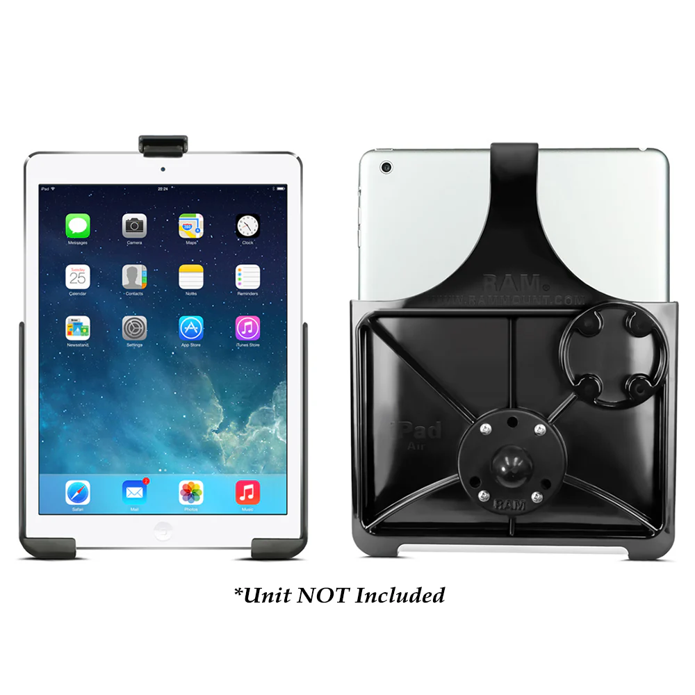 RAM Mount EZ-Rollr Model Specific Cradle w/Round Base Adapter for the iPad 5th Generation, Apple iPad Air 1-2  iPad Pro 9.7 [RAM-B-202-AP17U] - Fashionser