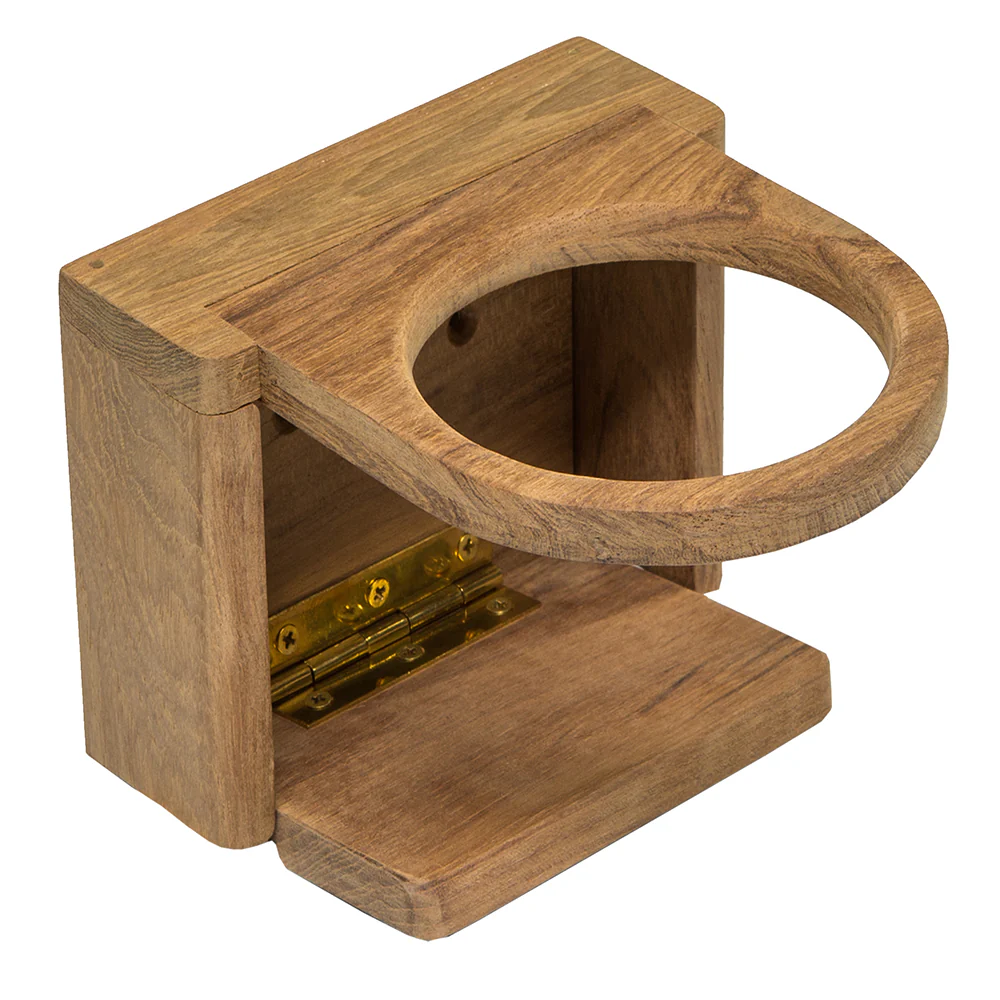 Whitecap Teak Folding Insulated Drink Holder [62602] - Fashionser
