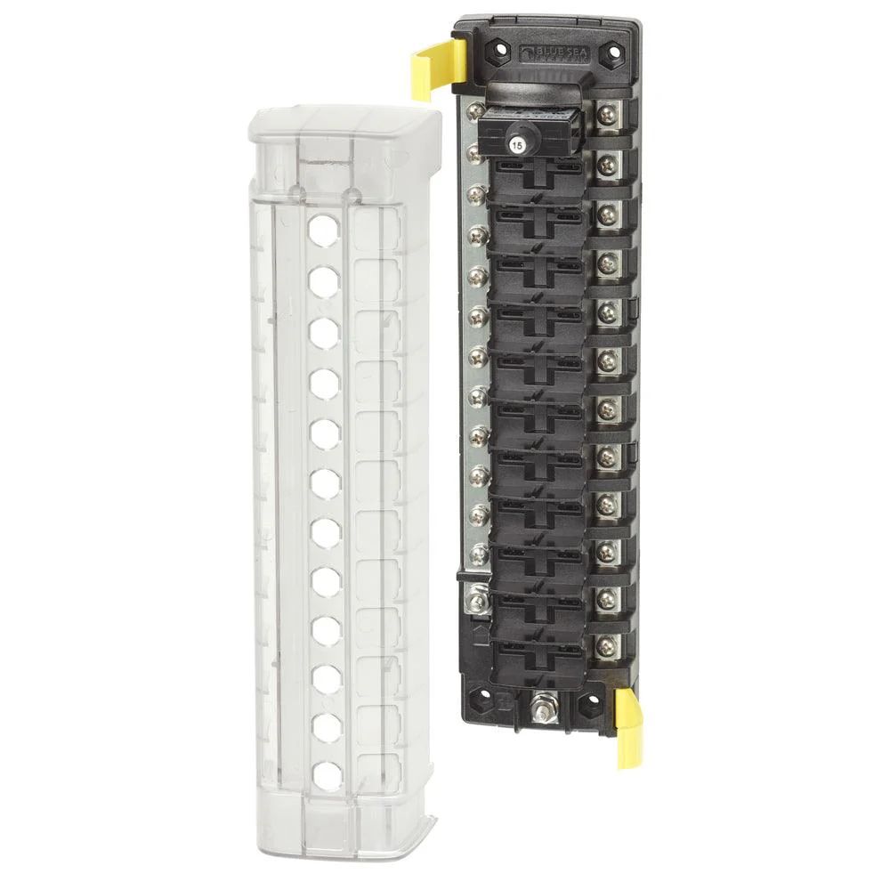 Blue Sea 5054 ST CLB Circuit Breaker Block - 12 Position w/Negative Bus [5054] - Fashionser