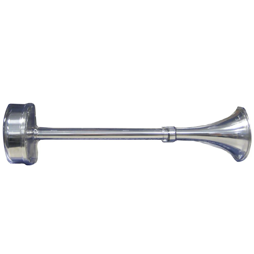 Schmitt Marine Standard Single Trumpet Horn - 12V - Stainless Exterior [10025] - Fashionser