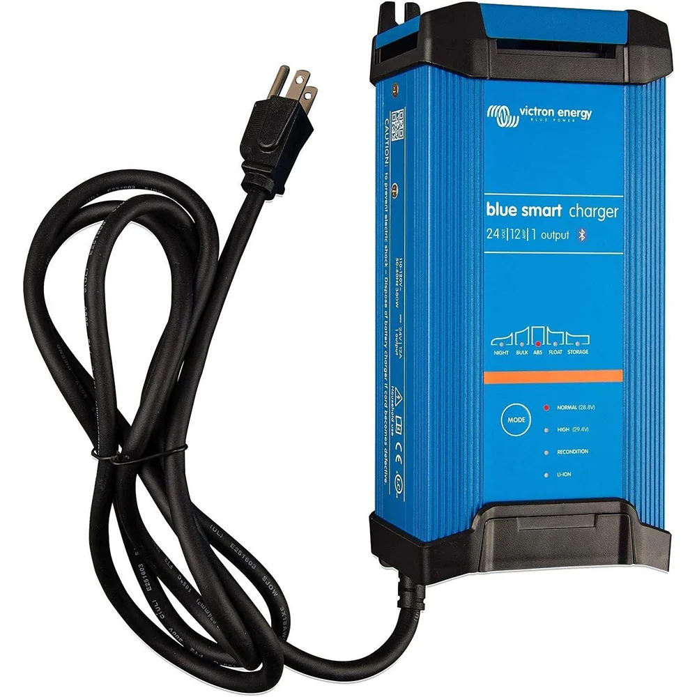 Victron Blue Smart IP22 24VDC 12A 1 Bank 120V Charger - Dry Mount [BPC241245102] - Fashionser