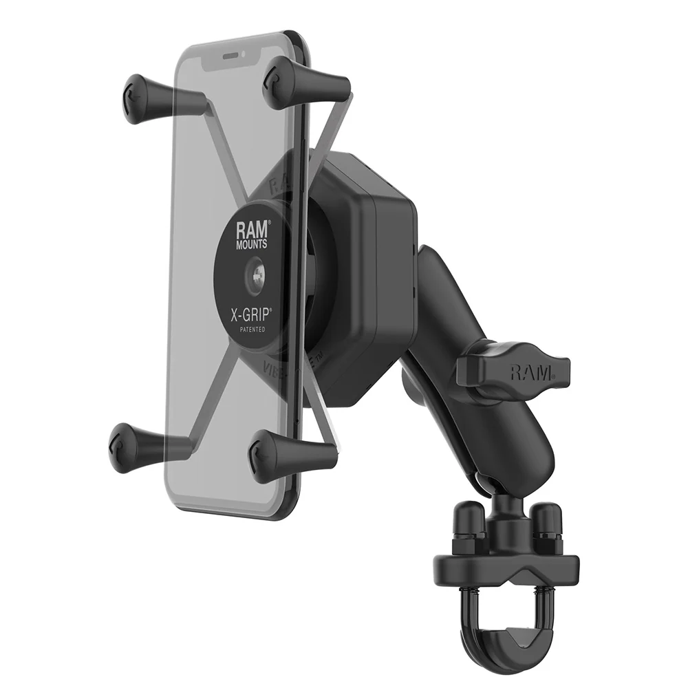 RAM Mount RAM X-Grip Large Phone Mount w/Vibe-Safe  U-Bolt Base - Medium [RAM-B-149Z-UN10-462] - Fashionser