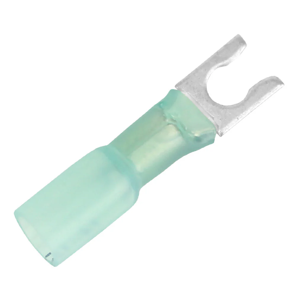 Pacer 16-14 AWG Heat Shrink Spade Terminal - #10 Stud Size - 25 Pack [TE14-10SLF-25] - Fashionser