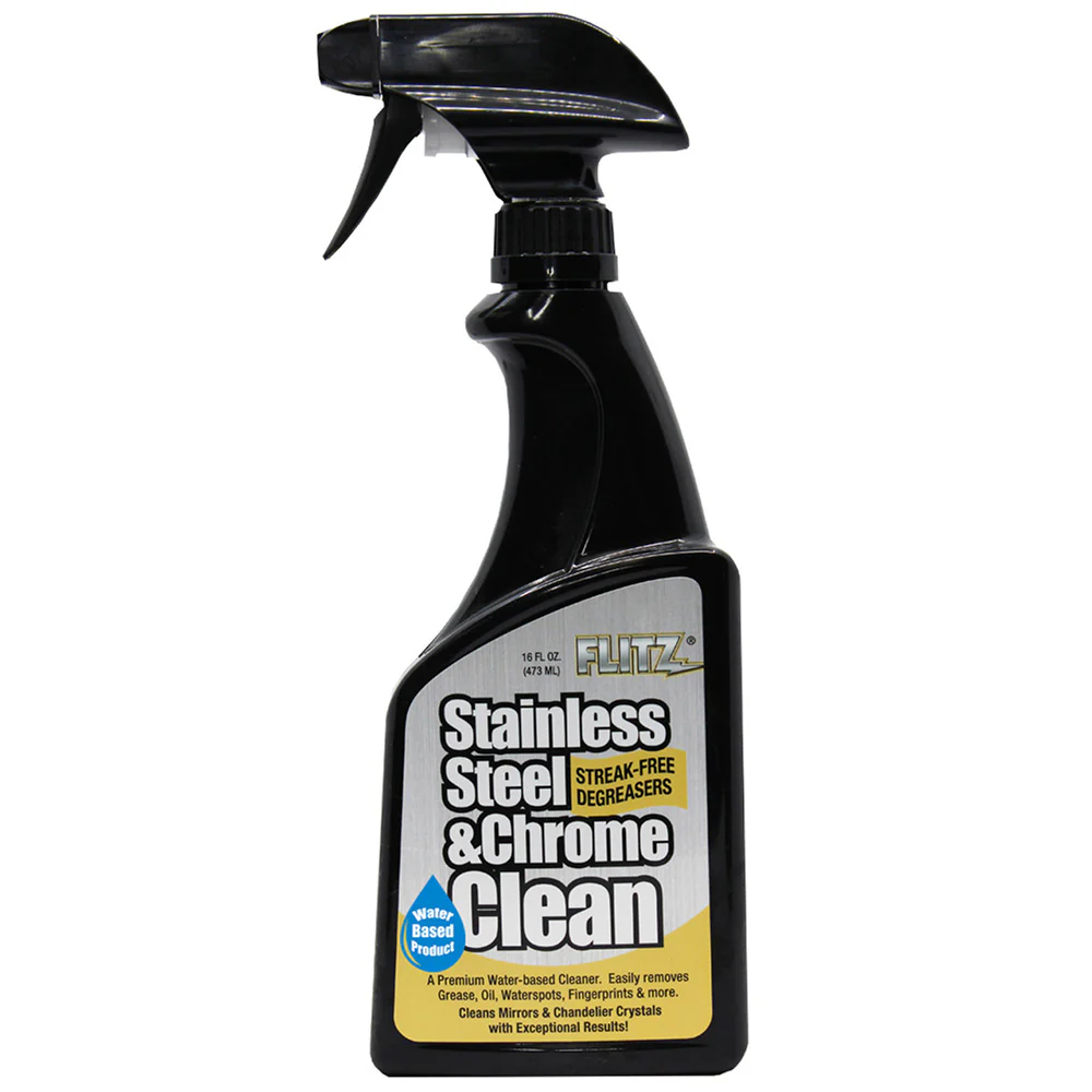 Flitz Stainless Steel  Chrome Cleaner w/Degreaser - 16oz [SP01506] - Fashionser