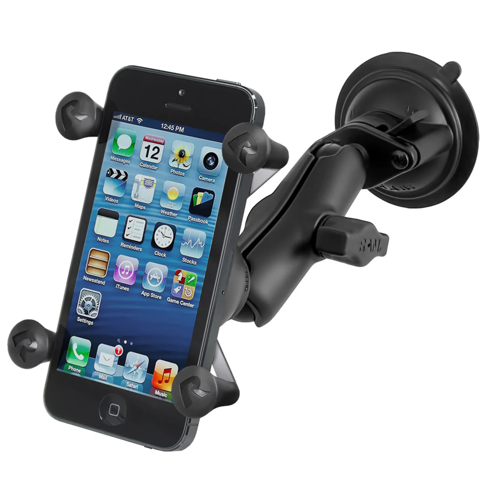 RAM Mount Twist Lock Suction Cup Mount w/Universal X-Grip Cell Phone Holder [RAM-B-166-UN7U] - Fashionser