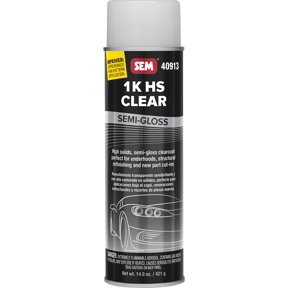 SEM 1K HS Clear - 20oz Aerosol Can - Semi-Gloss Finish [40913] - Fashionser