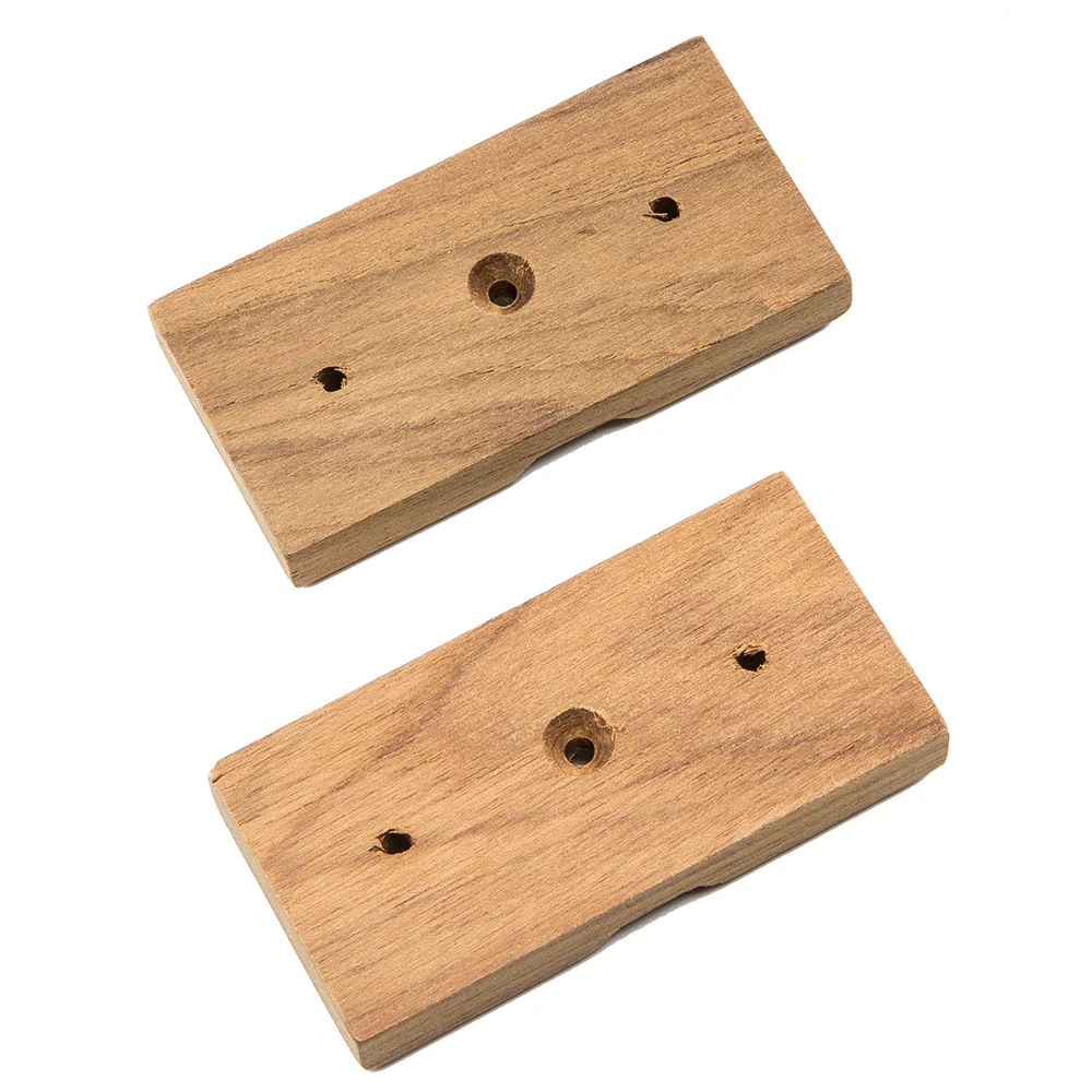 Whitecap Teak Rod Storage Rack Mounting Brackets - Pair [60609] - Fashionser