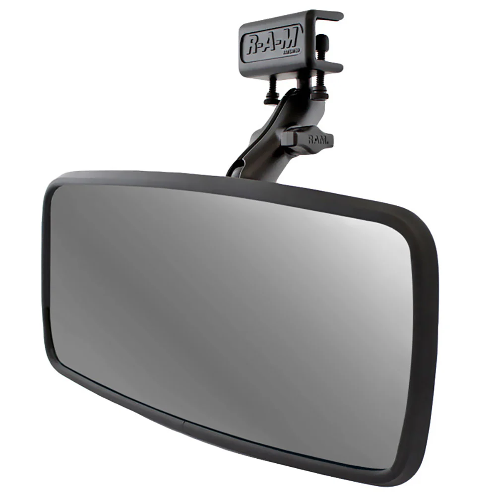 RAM Mount RAM Glare Shield Clamp Mount w/Rear View Mirror [RAM-B-126] - Fashionser