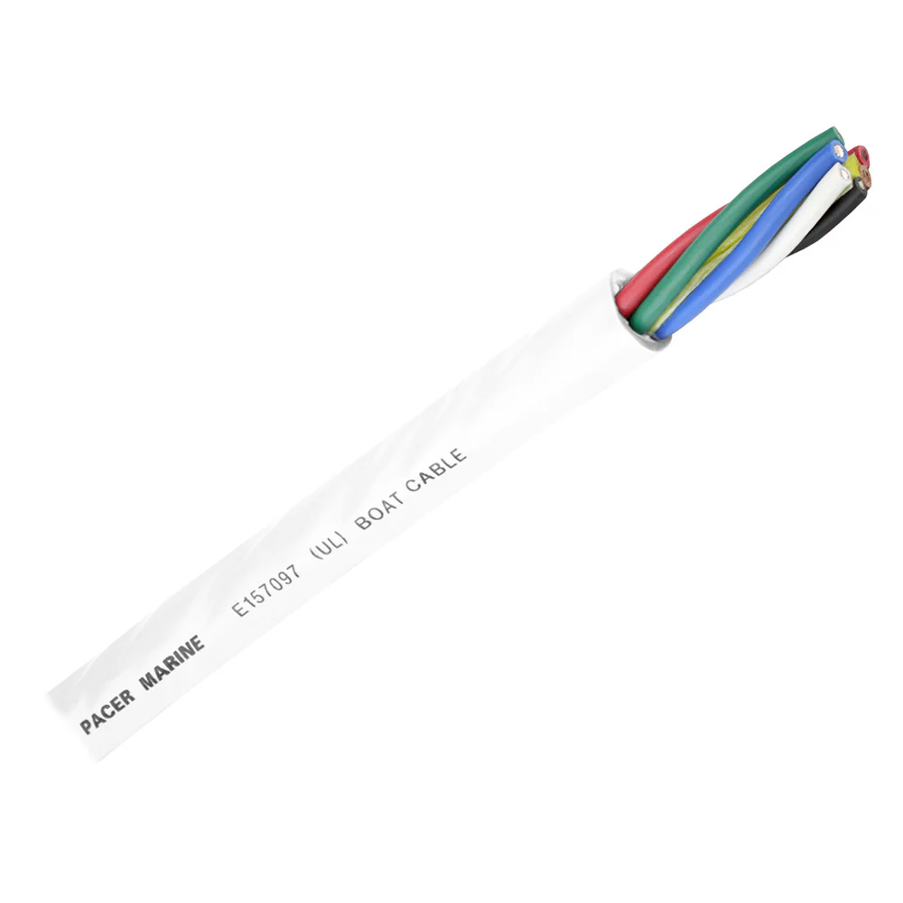 Pacer Round 6 Conductor Cable - 100 - 16/6 AWG - Black, Brown, Red, Green, Blue  White [WR16/6-100] - Fashionser