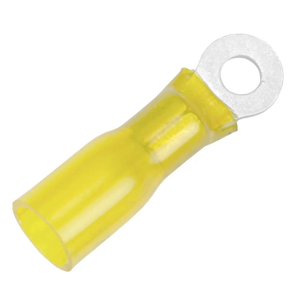 Pacer 12-10 AWG Heat Shrink Ring Terminal - #10 Stud Size - 25 Pack [TE10-10R-25] - Fashionser