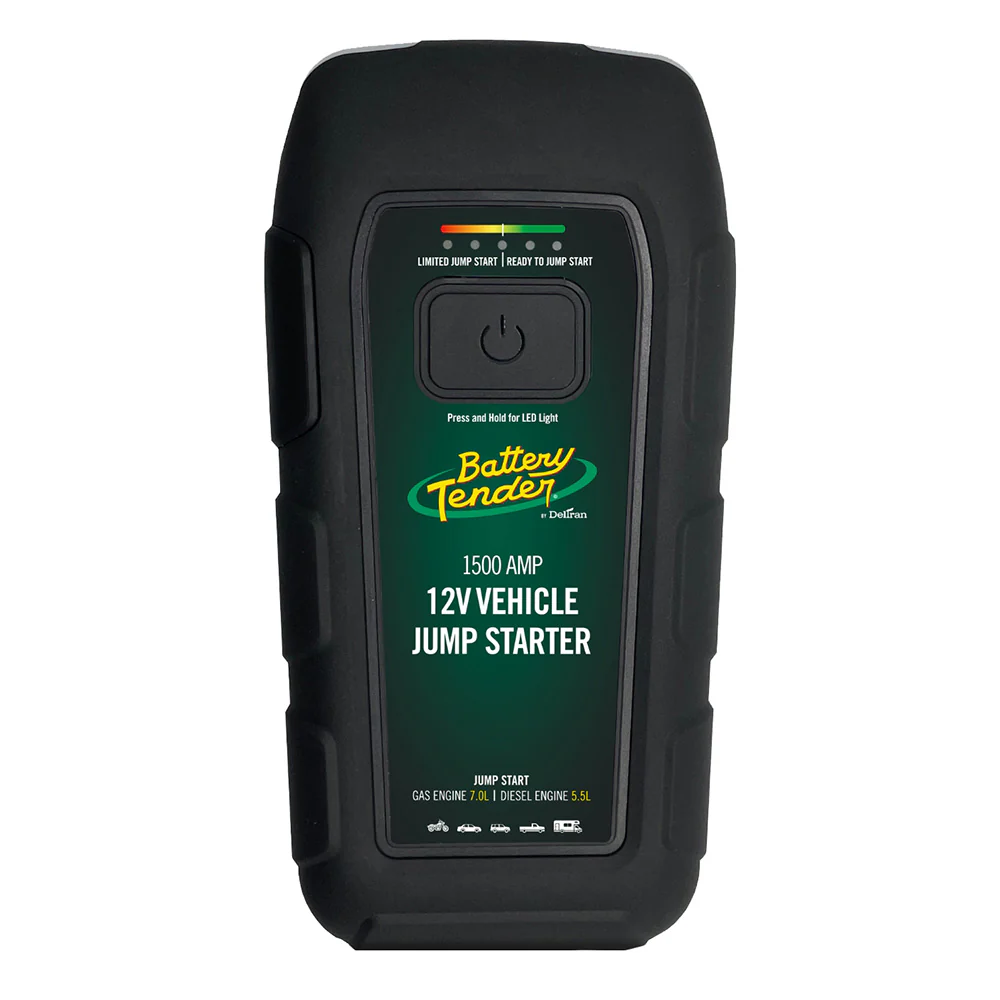 Battery Tender 1500A Jump Starter - 12000mAh Power Bank [030-2020-WH] - Fashionser