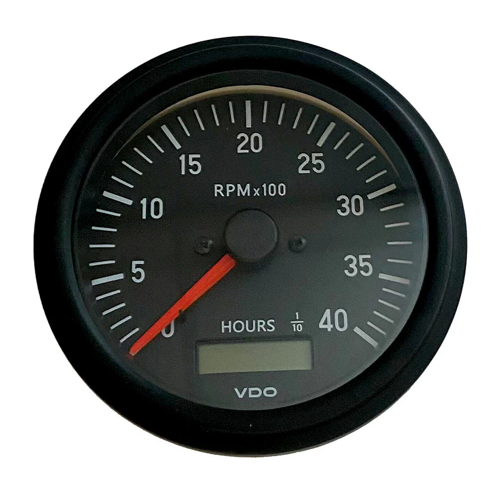 VDO Cockpit International Gen II 4K RPM Tachometer w/Hourmeter [333-93500] - Fashionser