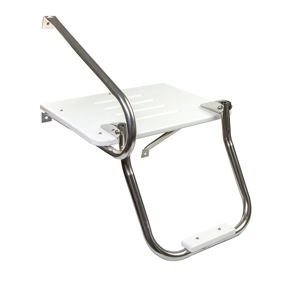 Whitecap White Poly Swim Platform w/Ladder f/Outboard Motors [67902] - Fashionser