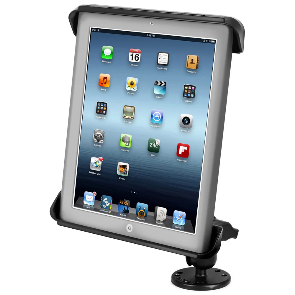 RAM Mount Tab-Tite iPad / HP TouchPad Cradle Flat Surface Mount [RAM-B-138-TAB3U] - Fashionser