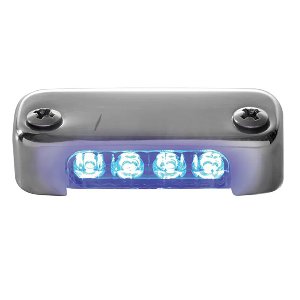 Attwood Blue LED Micro Light w/Stainless Steel Bezel  Vertical Mount [6350B7] - Fashionser
